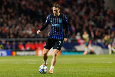 Atletico de Madrid ile Internazionale Milano (Maciej Rogowski / Ball Raw Images) arasındaki Şampiyonlar Ligi faz maçında Piotr Zielinski görüldü)