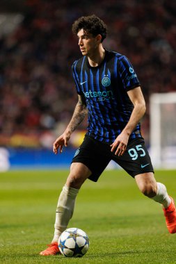 Alessandro Bastoni Atletico de Madrid ile Internazionale Milano (Maciej Rogowski / Ball Raw Images) arasındaki Şampiyonlar Ligi faz maçında görüldü.)