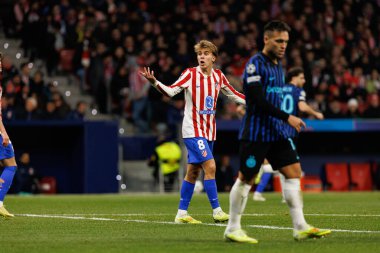 Pablo Barrios seen during Champions League league phase game between Atletico de Madrid and Internazionale Milano  (Maciej Rogowski/Ball Raw Images)