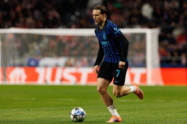 Atletico de Madrid ile Internazionale Milano (Maciej Rogowski / Ball Raw Images) arasındaki Şampiyonlar Ligi faz maçında Piotr Zielinski görüldü)