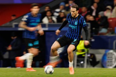 Atletico de Madrid ile Internazionale Milano (Maciej Rogowski / Ball Raw Images) arasındaki Şampiyonlar Ligi faz maçında Piotr Zielinski görüldü)