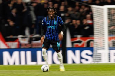 Yann Bisseck seen during Champions League league phase game between Atletico de Madrid and Internazionale Milano  (Maciej Rogowski/Ball Raw Images)