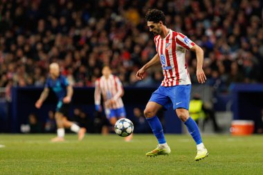Johnny Cardoso, Atletico de Madrid ve Internazionale Milano (Maciej Rogowski / Ball Raw Images) arasındaki Şampiyonlar Ligi faz maçında görüldü)