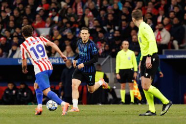 Atletico de Madrid ile Internazionale Milano (Maciej Rogowski / Ball Raw Images) arasındaki Şampiyonlar Ligi faz maçında Piotr Zielinski görüldü)
