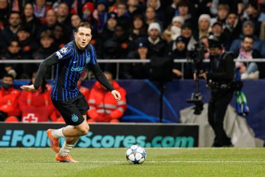 Atletico de Madrid ile Internazionale Milano (Maciej Rogowski / Ball Raw Images) arasındaki Şampiyonlar Ligi faz maçında Piotr Zielinski görüldü)