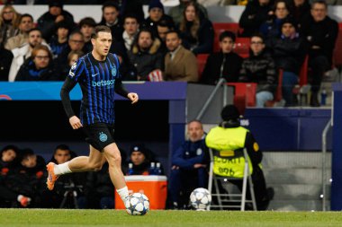 Atletico de Madrid ile Internazionale Milano (Maciej Rogowski / Ball Raw Images) arasındaki Şampiyonlar Ligi faz maçında Piotr Zielinski görüldü)