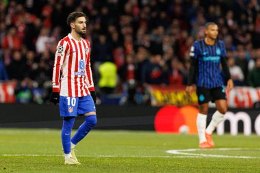 Alejandro Baena, Atletico de Madrid ile Internazionale Milano (Maciej Rogowski / Ball Raw Images) arasındaki Şampiyonlar Ligi faz maçında görüldü.)