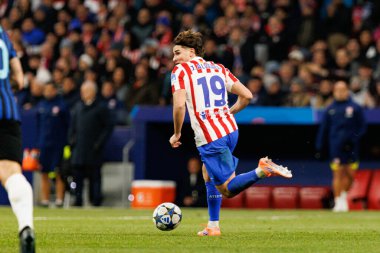 Julian Alvarez, Atletico de Madrid ile Internazionale Milano (Maciej Rogowski / Ball Raw Images) arasındaki Şampiyonlar Ligi faz maçında görüldü.)