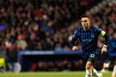 Lautaro Martinez Atletico de Madrid ile Internazionale Milano (Maciej Rogowski / Ball Raw Images) arasındaki Şampiyonlar Ligi faz maçında görüldü.)