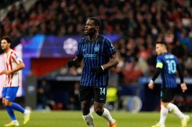 Ange-Yoan Bonny seen during Champions League league phase game between Atletico de Madrid and Internazionale Milano  (Maciej Rogowski/Ball Raw Images)
