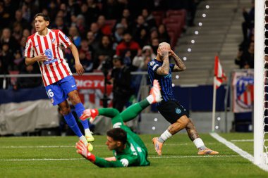 Federico Dimarco, Atletico de Madrid ile Internazionale Milano (Maciej Rogowski / Ball Raw Images) arasındaki Şampiyonlar Ligi faz maçında görüldü.)