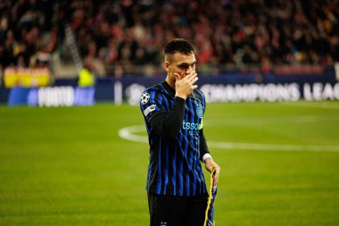 Lautaro Martinez Atletico de Madrid ile Internazionale Milano (Maciej Rogowski / Ball Raw Images) arasındaki Şampiyonlar Ligi faz maçında görüldü.)