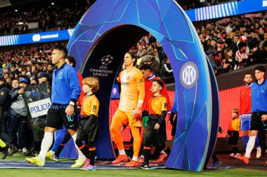 Atletico de Madrid ile Internazionale Milano (Maciej Rogowski / Ball Raw Images) arasındaki Şampiyonlar Ligi faz maçında Lautaro Martinez ve Yann Sommer görüldü)
