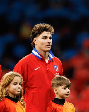 Julian Alvarez, Atletico de Madrid ile Internazionale Milano (Maciej Rogowski / Ball Raw Images) arasındaki Şampiyonlar Ligi faz maçında görüldü.)