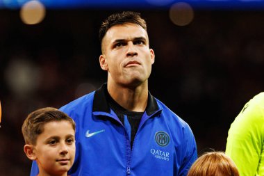 Lautaro Martinez Atletico de Madrid ile Internazionale Milano (Maciej Rogowski / Ball Raw Images) arasındaki Şampiyonlar Ligi faz maçında görüldü.)