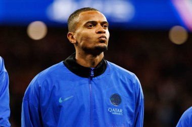 Manuel Akanji, Atletico de Madrid ile Internazionale Milano (Maciej Rogowski / Ball Raw Images) arasındaki Şampiyonlar Ligi faz maçında görüldü.)