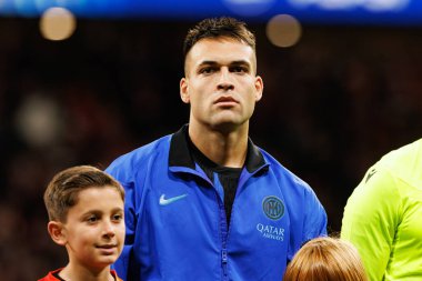 Lautaro Martinez Atletico de Madrid ile Internazionale Milano (Maciej Rogowski / Ball Raw Images) arasındaki Şampiyonlar Ligi faz maçında görüldü.)