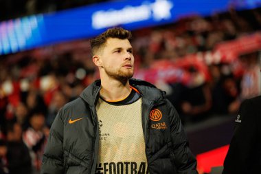 Josep Martinez, Atletico de Madrid ile Internazionale Milano (Maciej Rogowski / Ball Raw Images) arasındaki Şampiyonlar Ligi faz maçında görüldü.)