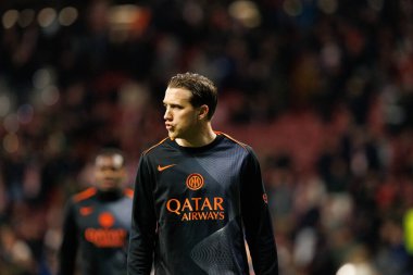 Atletico de Madrid ile Internazionale Milano (Maciej Rogowski / Ball Raw Images) arasındaki Şampiyonlar Ligi faz maçında Piotr Zielinski görüldü)