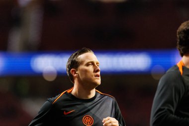 Atletico de Madrid ile Internazionale Milano (Maciej Rogowski / Ball Raw Images) arasındaki Şampiyonlar Ligi faz maçında Piotr Zielinski görüldü)