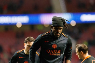 Yann Bisseck, Atletico de Madrid ile Internazionale Milano (Maciej Rogowski / Ball Raw Images) arasındaki Şampiyonlar Ligi faz maçında görüldü.)