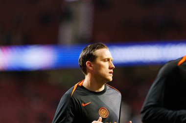 Atletico de Madrid ile Internazionale Milano (Maciej Rogowski / Ball Raw Images) arasındaki Şampiyonlar Ligi faz maçında Piotr Zielinski görüldü)