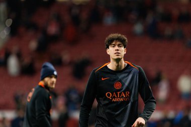 Alessandro Bastoni Atletico de Madrid ile Internazionale Milano (Maciej Rogowski / Ball Raw Images) arasındaki Şampiyonlar Ligi faz maçında görüldü.)