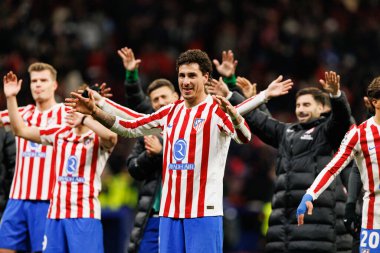 Jose Maria Gimenez seen celebrating  during Champions League league phase game between Atletico de Madrid and Internazionale Milano  (Maciej Rogowski/Ball Raw Images)