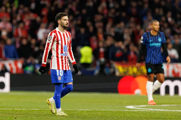 Alejandro Baena, Atletico de Madrid ile Internazionale Milano (Maciej Rogowski / Ball Raw Images) arasındaki Şampiyonlar Ligi faz maçında görüldü.)