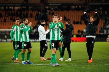 Diego Llorente, Real Betis Balompie ve FC Utrecht (Maciej Rogowski / Ball Raw Images) takımları arasında oynanan UEFA Avrupa Ligi maçında görüldü.)