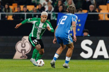 Cucho Hernandez, Real Betis Balompie ve FC Utrecht (Maciej Rogowski / Ball Raw Images) takımları arasındaki UEFA Avrupa Ligi maçında görüldü.)