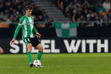 Diego Llorente, Real Betis Balompie ve FC Utrecht (Maciej Rogowski / Ball Raw Images) takımları arasında oynanan UEFA Avrupa Ligi maçında görüldü.)