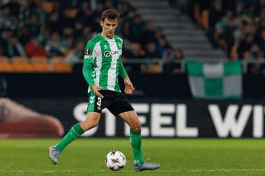 Diego Llorente, Real Betis Balompie ve FC Utrecht (Maciej Rogowski / Ball Raw Images) takımları arasında oynanan UEFA Avrupa Ligi maçında görüldü.)
