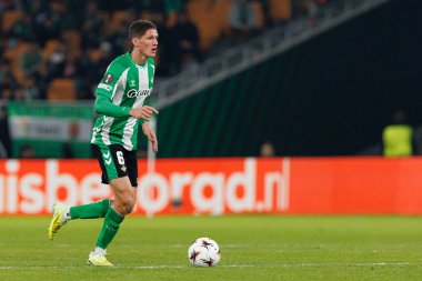 Sergi Altimira, Real Betis Balompie ve FC Utrecht (Maciej Rogowski / Ball Raw Images) takımları arasında oynanan UEFA Avrupa Ligi maçında görüldü.)