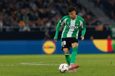 Nelson Deossa, Real Betis Balompie ve FC Utrecht (Maciej Rogowski / Ball Raw Images) takımları arasında oynanan UEFA Avrupa Ligi maçında görüldü.)