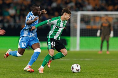 Yoann Cathline and Angel Ortiz seen during UEFA Europa League game between teams of Real Betis Balompie and FC Utrecht (Maciej Rogowski/Ball Raw Images)