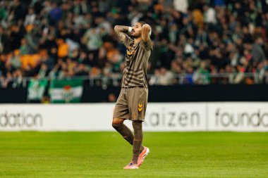 Alvaro Valles, Real Betis Balompie ve FC Utrecht (Maciej Rogowski / Ball Raw Images) takımları arasında oynanan UEFA Avrupa Ligi maçında görüldü.)