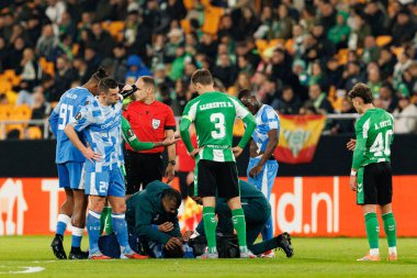 Real Betis Balompie ve FC Utrecht (Maciej Rogowski / Ball Raw Images) takımları arasında oynanan UEFA Avrupa Ligi maçında her iki takımın oyuncuları)