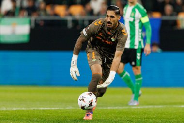 Alvaro Valles, Real Betis Balompie ve FC Utrecht (Maciej Rogowski / Ball Raw Images) takımları arasında oynanan UEFA Avrupa Ligi maçında görüldü.)