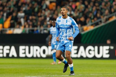 Sebastine Haller, Real Betis Balompie ve FC Utrecht (Maciej Rogowski / Ball Raw Images) takımları arasında oynanan UEFA Avrupa Ligi maçında görüldü.)