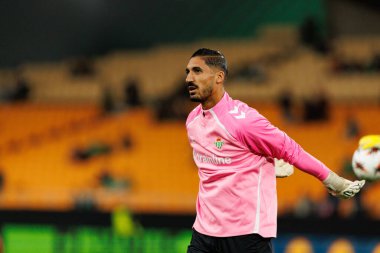 Alvaro Valles, Real Betis Balompie ve FC Utrecht (Maciej Rogowski / Ball Raw Images) takımları arasında oynanan UEFA Avrupa Ligi maçında görüldü.)