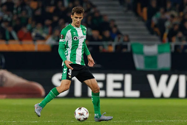 Diego Llorente, Real Betis Balompie ve FC Utrecht (Maciej Rogowski / Ball Raw Images) takımları arasında oynanan UEFA Avrupa Ligi maçında görüldü.)