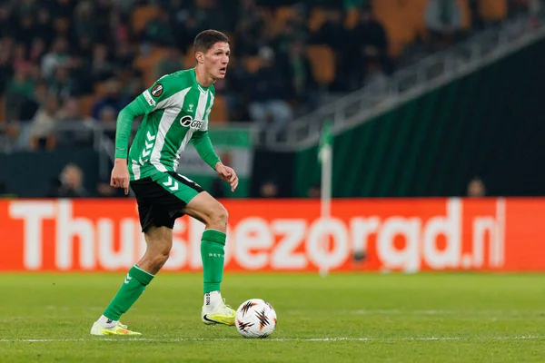 Sergi Altimira, Real Betis Balompie ve FC Utrecht (Maciej Rogowski / Ball Raw Images) takımları arasında oynanan UEFA Avrupa Ligi maçında görüldü.)