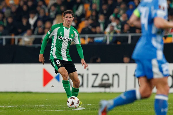 Sergi Altimira, Real Betis Balompie ve FC Utrecht (Maciej Rogowski / Ball Raw Images) takımları arasında oynanan UEFA Avrupa Ligi maçında görüldü.)