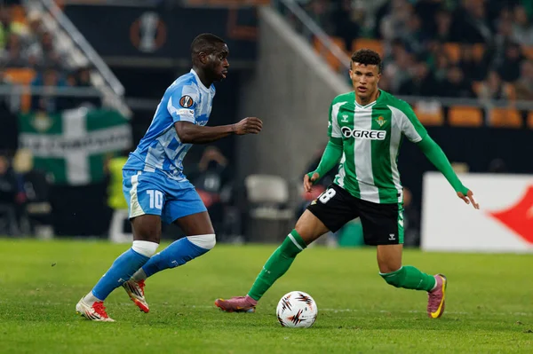 UEFA Avrupa Ligi maçında Real Betis Balompie ve FC Utrecht (Maciej Rogowski / Ball Raw Images) takımları arasında Yoann Cathline görüldü.)