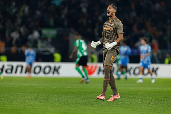 Alvaro Valles, Real Betis Balompie ve FC Utrecht (Maciej Rogowski / Ball Raw Images) takımları arasında oynanan UEFA Avrupa Ligi maçında görüldü.)