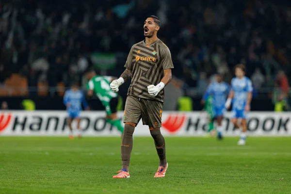 Alvaro Valles, Real Betis Balompie ve FC Utrecht (Maciej Rogowski / Ball Raw Images) takımları arasında oynanan UEFA Avrupa Ligi maçında görüldü.)