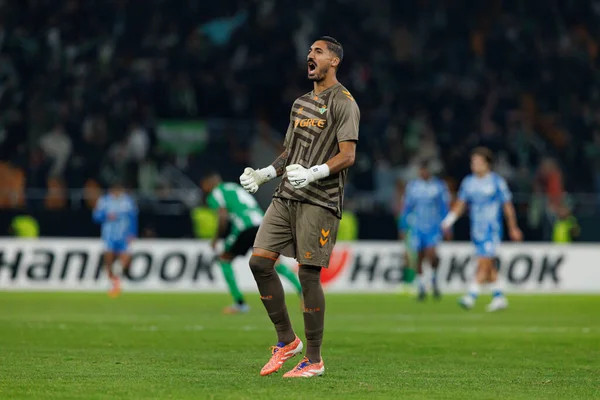 Alvaro Valles, Real Betis Balompie ve FC Utrecht (Maciej Rogowski / Ball Raw Images) takımları arasında oynanan UEFA Avrupa Ligi maçında görüldü.)