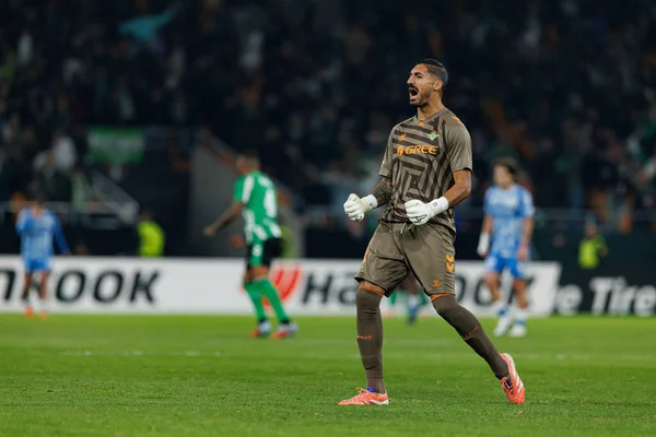 Alvaro Valles, Real Betis Balompie ve FC Utrecht (Maciej Rogowski / Ball Raw Images) takımları arasında oynanan UEFA Avrupa Ligi maçında görüldü.)