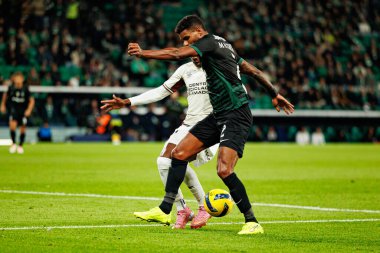 Matheus Reis, Liga Portekiz maçı sırasında Estadio Jose Alvalade 'de Sporting CP ve CF Estrela Amadora (Maciej Rogowski / Ball Raw Images) takımları arasında görüldü.)